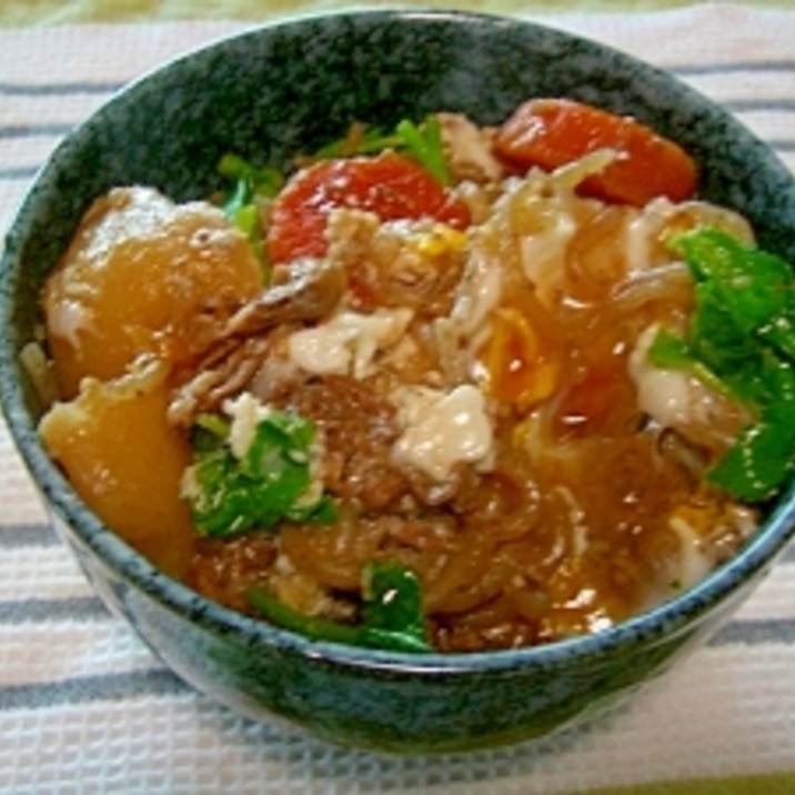 主婦のランチに 余った肉じゃがde肉じゃが丼 レシピ 作り方 By カゲジジ 楽天レシピ 主婦のランチに 余った肉じゃがde肉じゃが丼 レシピ 作り方 By カゲジジ 楽天レシピ